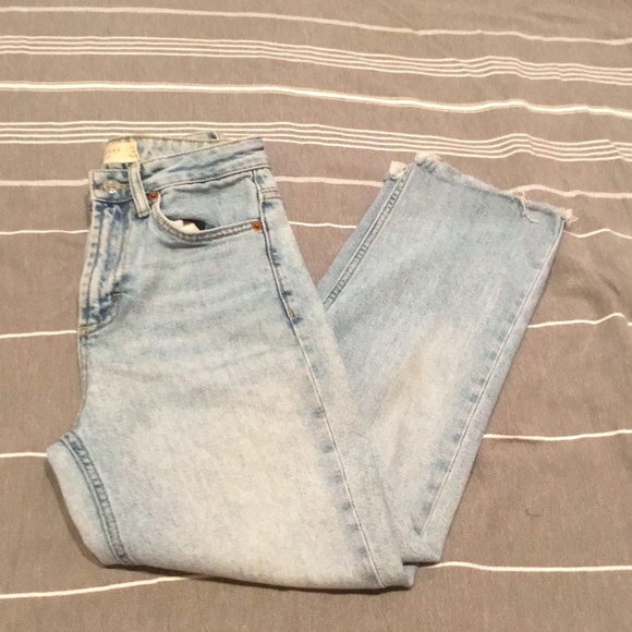 TopShop Straight Denim Jeans W25 L30 - Picture 1 of 3